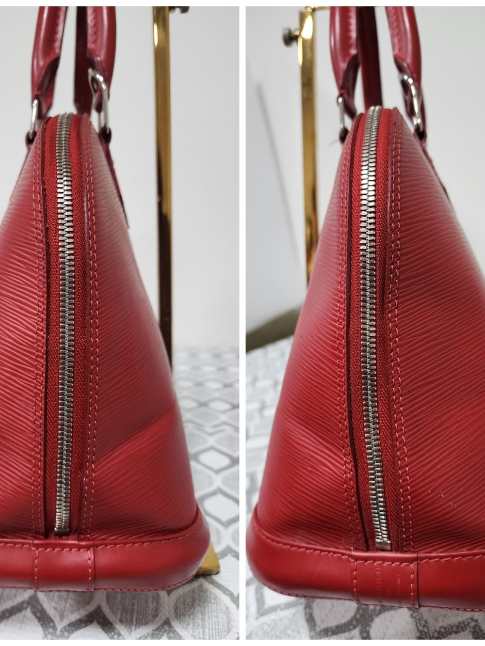 LOUIS VUITTON Epi Alma PM Bag Red - Picture 6 of 14